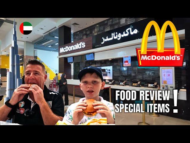 Dubai McDonald's Food Review  | First-Time Taste Test & Specials Menu!