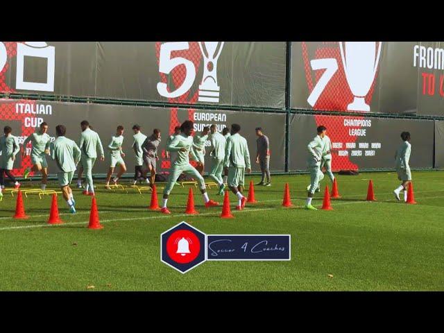 Coordination Drills for Soccer Warm Up by Paulo Fonseca / AC Milan