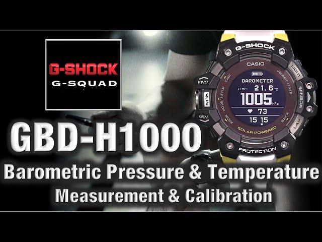 GBD-H1000 G-Shock "Barometric Pressure" & "Temperature Readings" Measurement Calibration - Tutorial