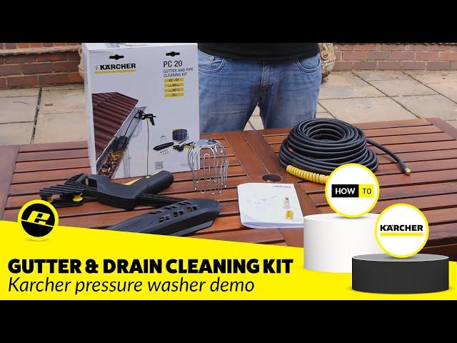 Karcher Gutter and Drain Cleaning Kit Demo