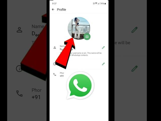 whatsapp par full dp kaise lagaye | how to set full profile picture on whatsapp | whatsapp #shorts