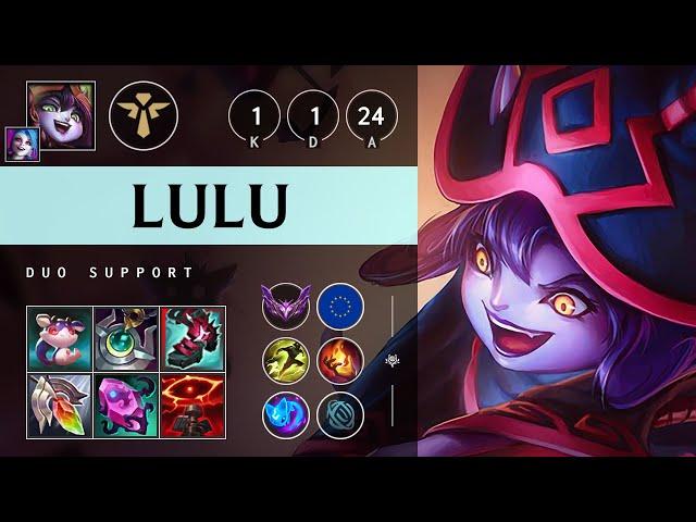 Lulu Support vs Rakan - EUW Master Patch 25.S1.1