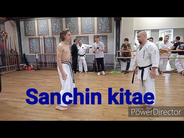 Sanchin kata Uechi ryu karate / Sanchinfest in Moscow Russia