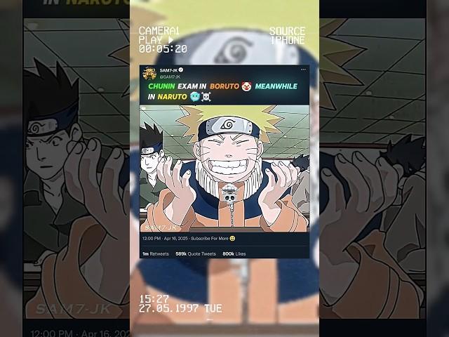 CHUNIN EXAM IN BORUTO  vs IN NARUTO ️