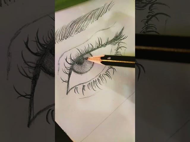 @rajnisoni1482# Sketch of painful eyes️#trending song#sketchingart #viral video #comment #share