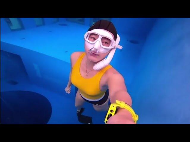 Freediving Girl Training 34