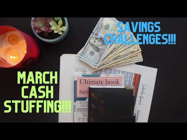 MARCH CASH STUFFING AND SAVINGS CHALLENGES!!!