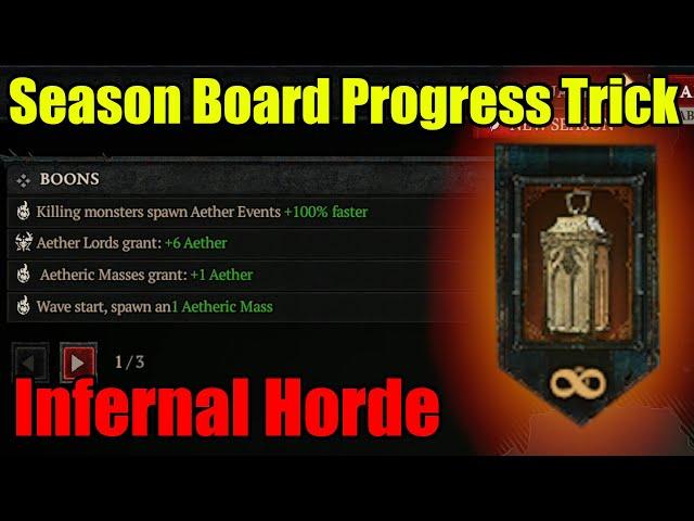 Diablo 4 | Season Board Progress Trick