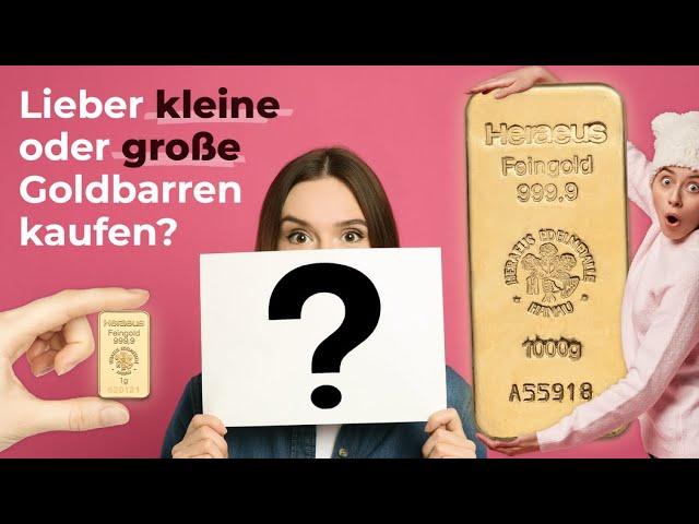 Worauf es bei Goldbarren ankommt: Was unterscheidet kleine von großen Goldbarren?