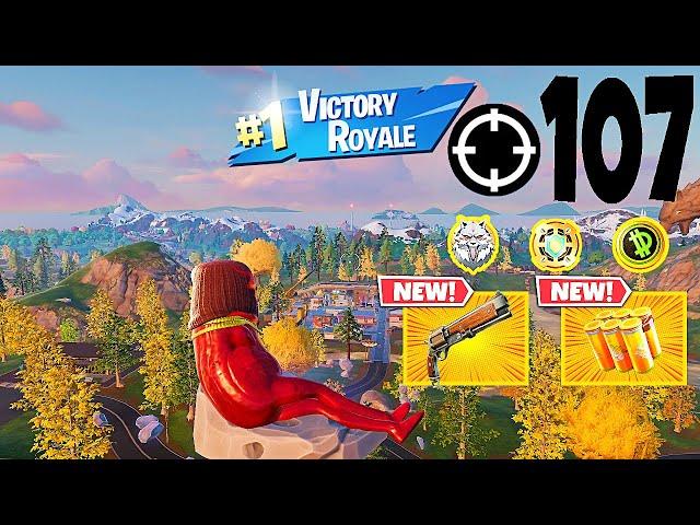 107 Elimination Solo Vs Squads "Zero Build" Gameplay Wins (Fortnite Chapter 6 Season 2 PC)