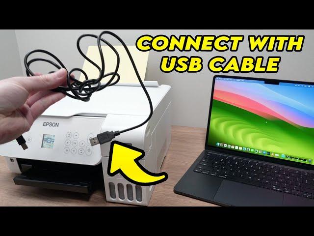 Setup Your Epson EcoTank Printer Using USB Cable (PC & MAC Computer)