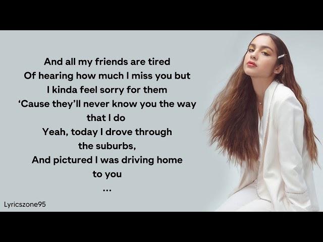 Olivia Rodrigo - drivers license (Lyrics)