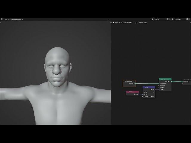 Simple Human Evolution in Blender3D