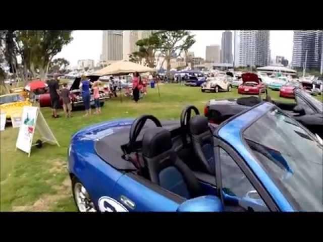 San Diego Miata Club at Mainstreet America Car Show 7/19/15