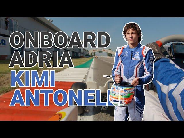 KZ Onboard Kimi Antonelli in Adria for the FIA European Championship