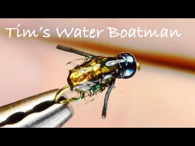 Tims Water Boatman - Stillwater Lake Fly Tying Instructions - Tied by Charlie Craven