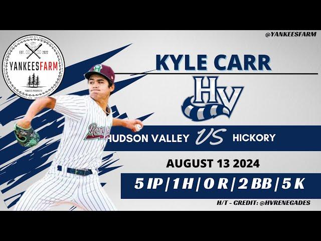 Kyle Carr Vs. Hickory Crawdads 8/13/24