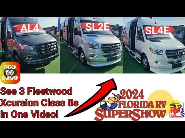 Wow! See Three 2024 Fleetwood Xcursion Floorplans In One Video!   Florida FRVTA Florida RV Supershow