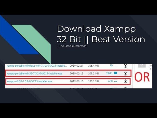 How to install XAMPP for 32 bit || Apache & PHP +Server || Best Version ||