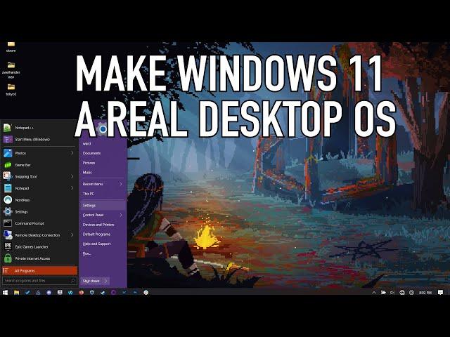 How to Make Windows 11 Into a Desktop OS - 2024 Edition