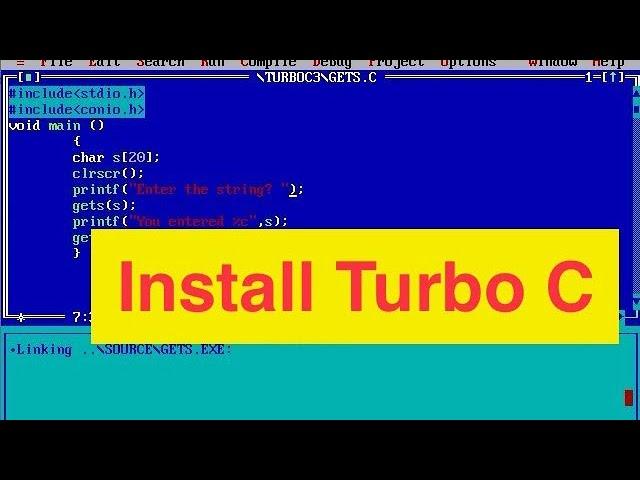 How to Download & Install Turbo C/C++ on Windows 7/8/10/11 #turbo c++ #install #c #programming #c++