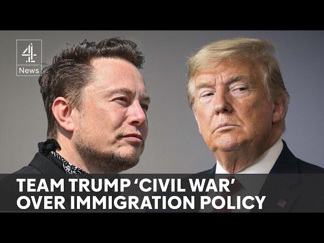 Team Trump ‘civil war’ as Musk falls out with hardline Republican base