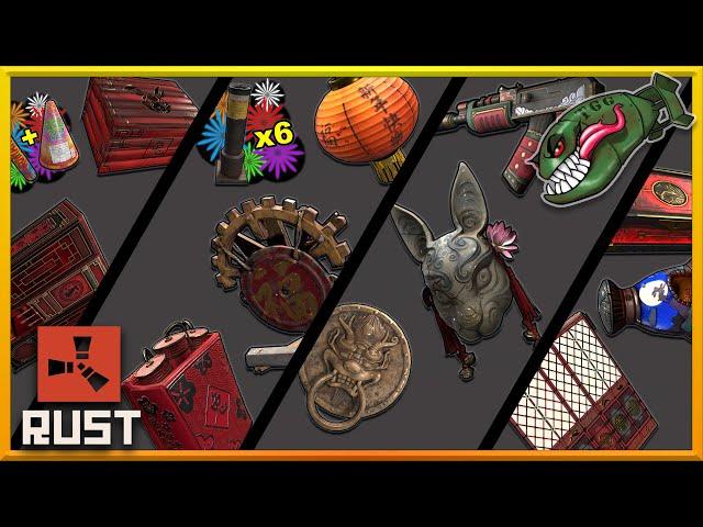 Rust Skins | Lunar New Year 2023 - Rabbit Mask, Fireworks & More! #303 (Rust Skin Previews)