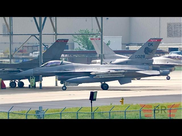 Tulsa Airport Action: F-16 Vipers, American Airlines 777s & More!