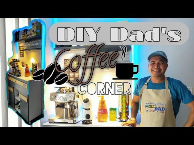 Build it Yourself Coffee Corner || DIY Dad || Coffee Nook || Coffee Corner