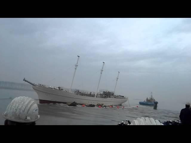 launching of Sail Training Vessel (STV Y.N. 1219)