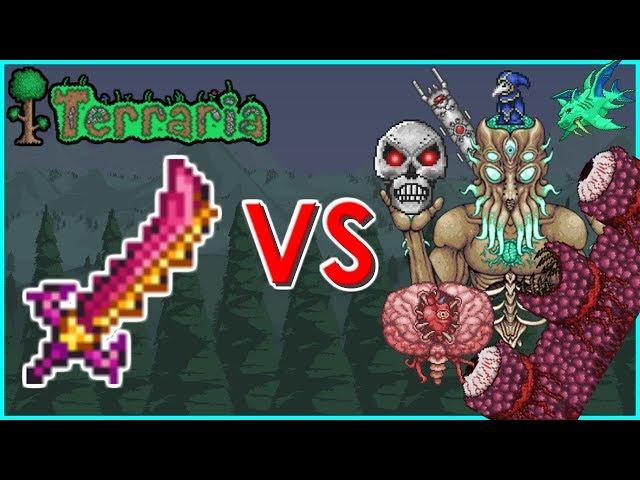 Terraria - Star Wrath vs All Bosses