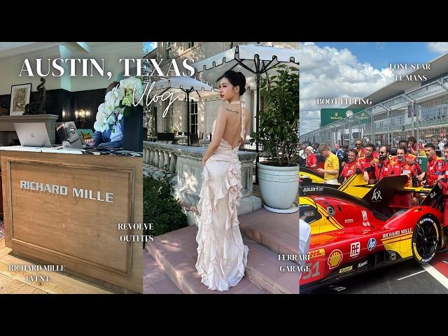 Austin, TX Vlog | Richard Mille, Ferrari Hypercar,  Le Mans Race, Chanel Belt Bag, Revolve Outfits