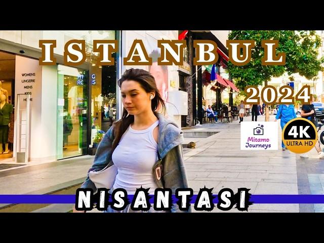 Discover Nisantasi: 4K Walking Tour of Istanbul's Chic Shopping Streets & Cafes | October 2024