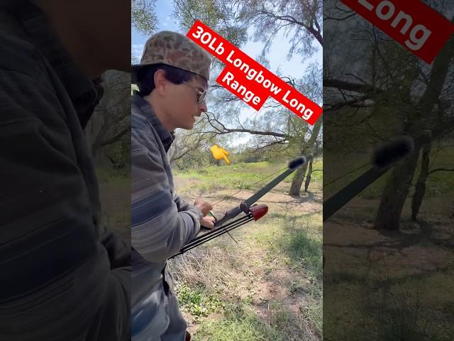 Cheap longbow long shots #archery #bowsandarrows #longbow #bowhunting #survivalskills #tradbow