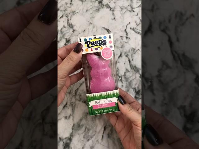 PEEPS Strawberry Marshmallow Scented Bath Bomb!  #shorts #satisfyingvideo #asmr #summeronshorts