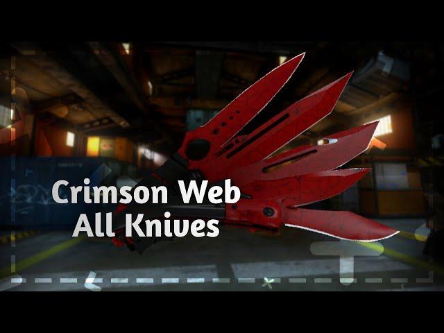 НОЖЕВОЙ ПАК В РАСКРАСКЕ "Кровавая паутина" в SPD | Crimson Web Knives in SPD | 500subs)