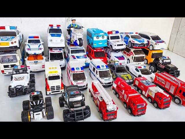 Ambulance, Police Car, Fire Control, Tayo bus, Police city Patrol, Motor Polisi Patroli