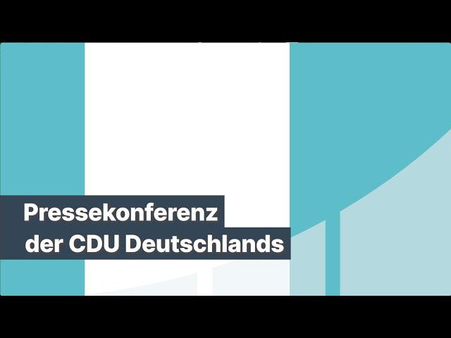 Statement mit dem Vorsitzenden der CDU, Friedrich Merz, und dem Vorsitzenden der CSU Markus Söder.