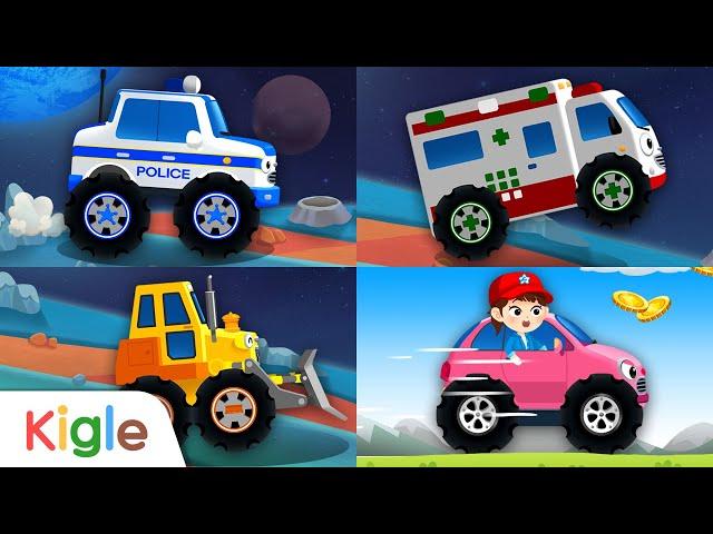 Kompilasi Truk Monster | Mobil Anak anak | Mobil Polisi Mobil Reparasi | Kigle TV Indonesia