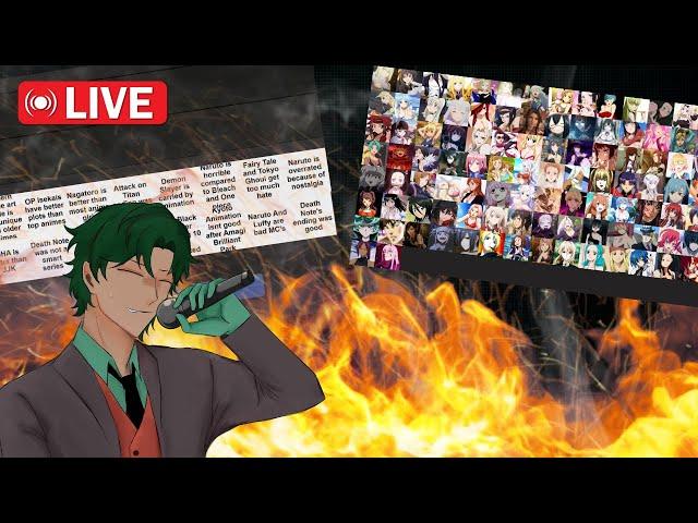 hot takes and waifu tier list with friends