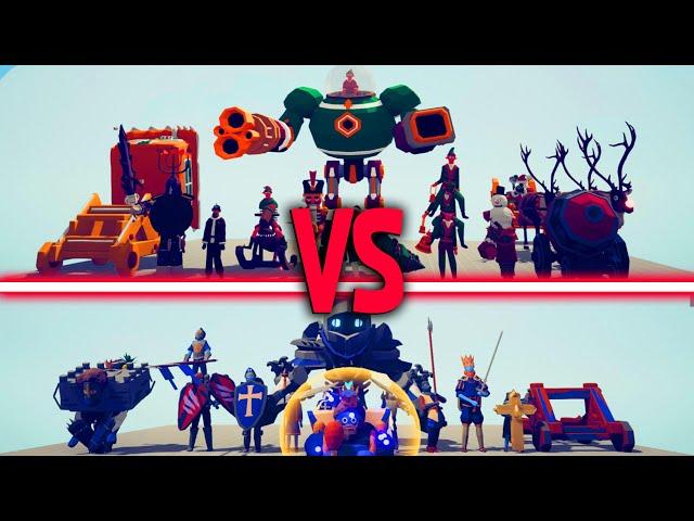 MEGA MEDIEVAL TEAM vs MEGA HOLIDAY | TABS - Totally Accurate Battle Simulator