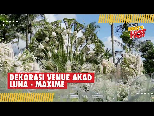 ESTETIK! Seperti Ini Dekorasi Venue Akad Nikah Luna Maya & Maxime Bouttier, Penuh Melati & Janur