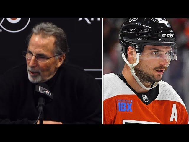  Flyers John Tortorella Heartfelt Message Before Trading Scott Laughton to Toronto Maple Leafs