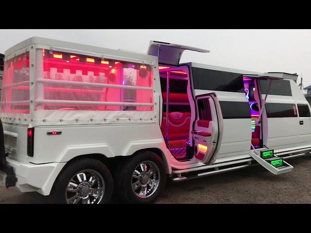 Лимузин который приводит в шок!!! Hummer H2 limousin Transformer.