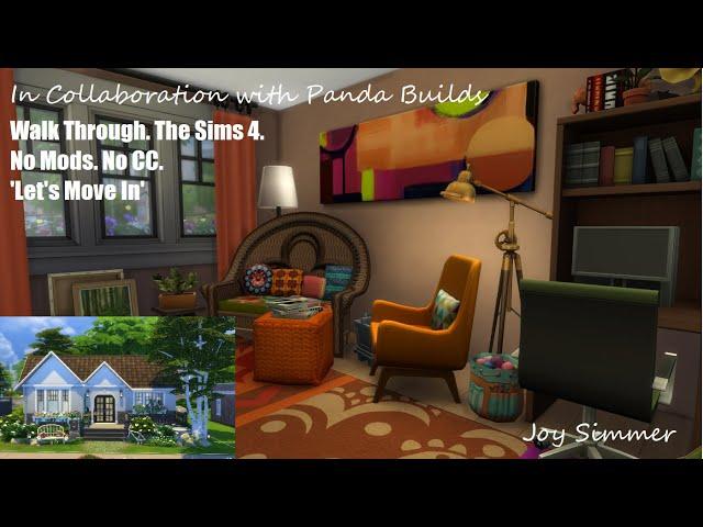 In Collaboration with Panda Builds. Build Swap. Walk Through The Sims 4. No CC /Mods. Let's Move In.