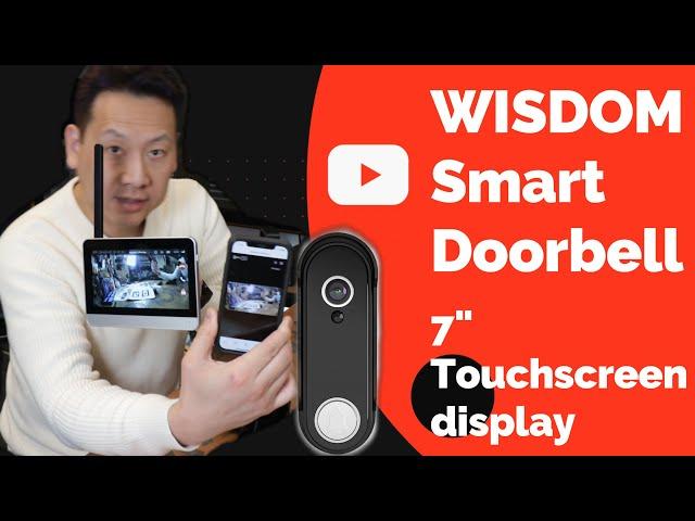 WISDOM Smart Video Doorbell with 7 touchscreen display Unboxing and review