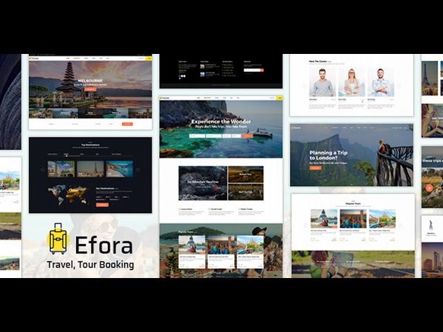 Efora - Travel, Tour Booking and Travel Agency WordPress Theme | Themeforest Website Templates and