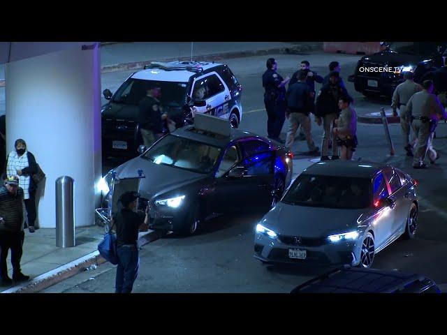 Pursuit Crashes at LAX