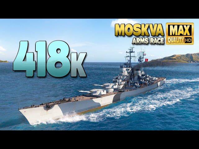 Cruiser Moskva: +400k on map Hotspot - World of Warships