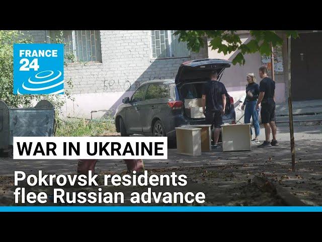 ‘There’ll be nothing left’: Pokrovsk residents flee Russian advance • FRANCE 24 English